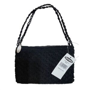 Old Navy NWT Evening/Event wristlet/bag. Black with beaded handles.